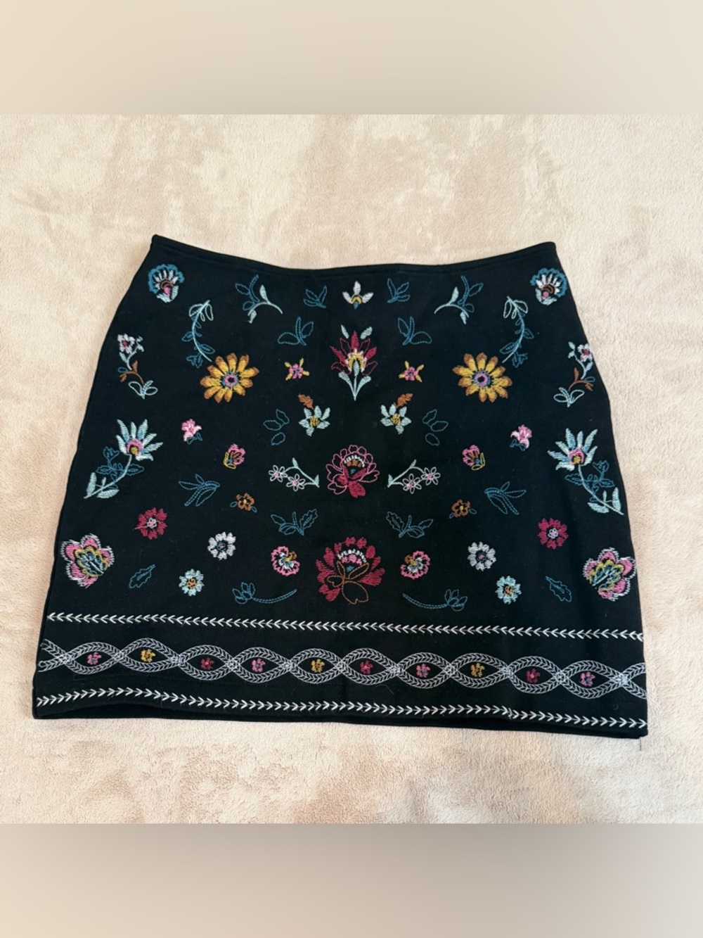 EllaMoss girls embroidered mini skirt size 12